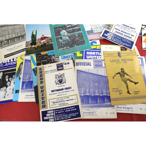 251 - Large Quantity of Football Programmes featuring Leeds United ( Home & Away)  - 1949 to Present Day