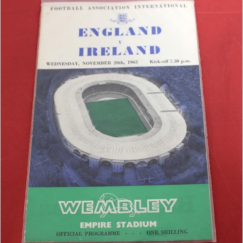 252 - England International Football Match Programmes ( Plus Others) 1949 onwards