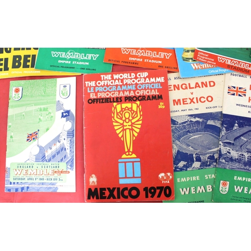 252 - England International Football Match Programmes ( Plus Others) 1949 onwards