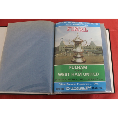 255 - FA Cup Final Football Programmes 1980 to 1984 including Replayed Games - Some Ticket Stubs included ... 