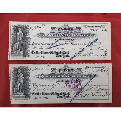 367 - Two First National Bank New York Dollars Notes