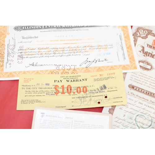 345 - Collectable BankNotes, Share Certificates and US Coinage