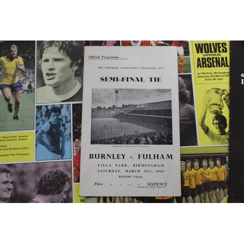 258 - FA Cup Semi Final Programmes from 1962 to Present Day. Some Ticket Stubs Included.