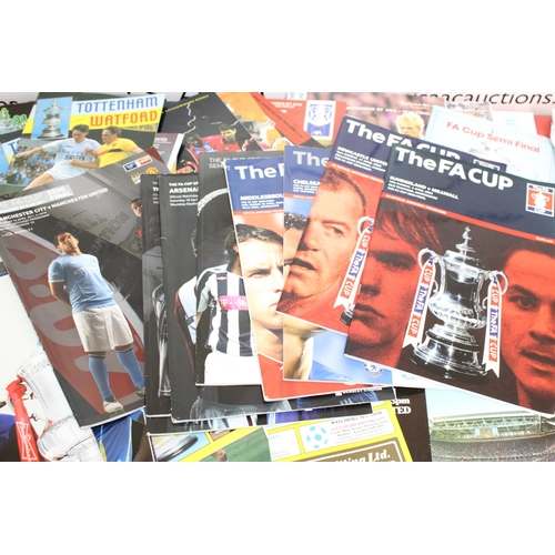 258 - FA Cup Semi Final Programmes from 1962 to Present Day. Some Ticket Stubs Included.