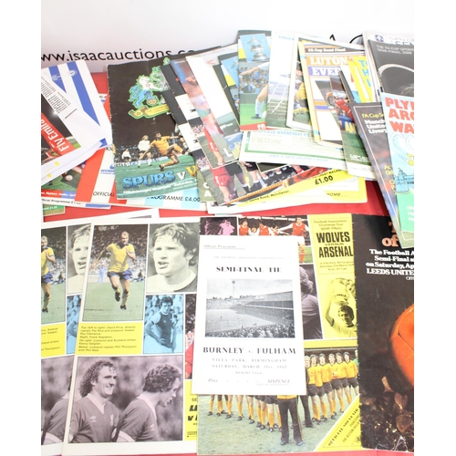 258 - FA Cup Semi Final Programmes from 1962 to Present Day. Some Ticket Stubs Included.