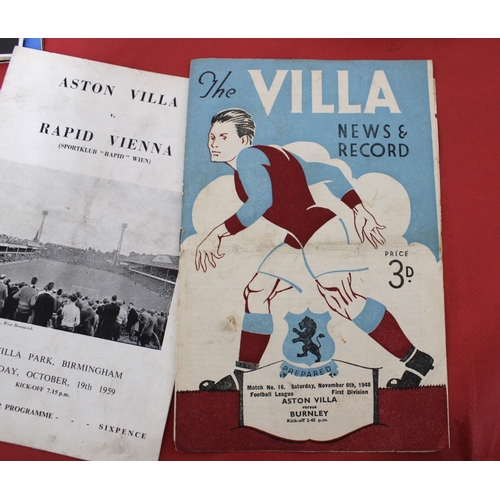 261 - Large Quantity of Football Programmes from 1948 to the Present.   Mostly ; Aston Villa, Everton & To... 