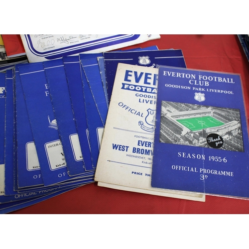 261 - Large Quantity of Football Programmes from 1948 to the Present.   Mostly ; Aston Villa, Everton & To... 