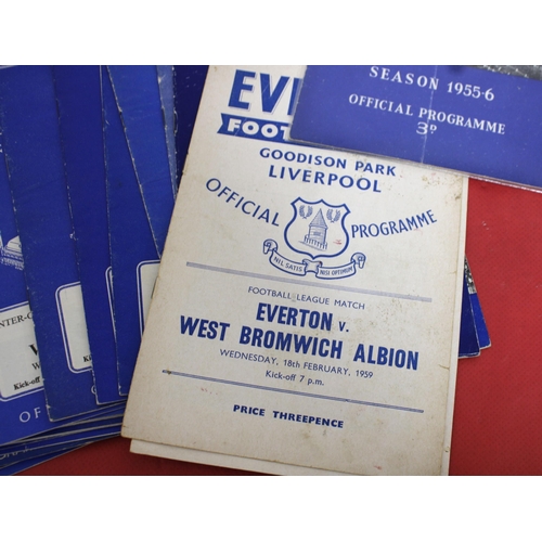 261 - Large Quantity of Football Programmes from 1948 to the Present.   Mostly ; Aston Villa, Everton & To... 