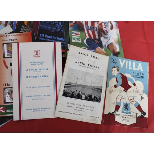 261 - Large Quantity of Football Programmes from 1948 to the Present.   Mostly ; Aston Villa, Everton & To... 