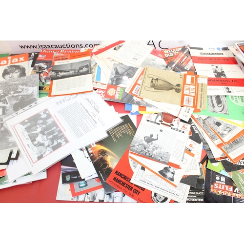 262 - Large Quantity of Football Programmes featuring Manchester United ( Home & Away)  - 1948 to Present ... 