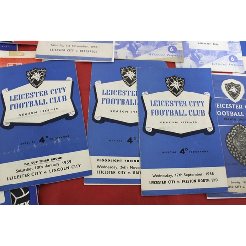 263 - Large Quantity of Football Programmes featuring Leicester City ( Home & Away)  - 1957 to Present Day... 