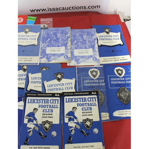 263 - Large Quantity of Football Programmes featuring Leicester City ( Home & Away)  - 1957 to Present Day... 