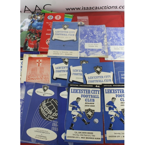 263 - Large Quantity of Football Programmes featuring Leicester City ( Home & Away)  - 1957 to Present Day... 