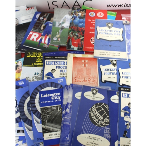 263 - Large Quantity of Football Programmes featuring Leicester City ( Home & Away)  - 1957 to Present Day... 