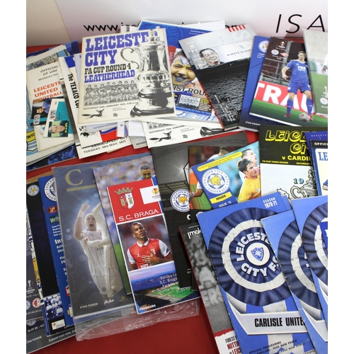 263 - Large Quantity of Football Programmes featuring Leicester City ( Home & Away)  - 1957 to Present Day... 