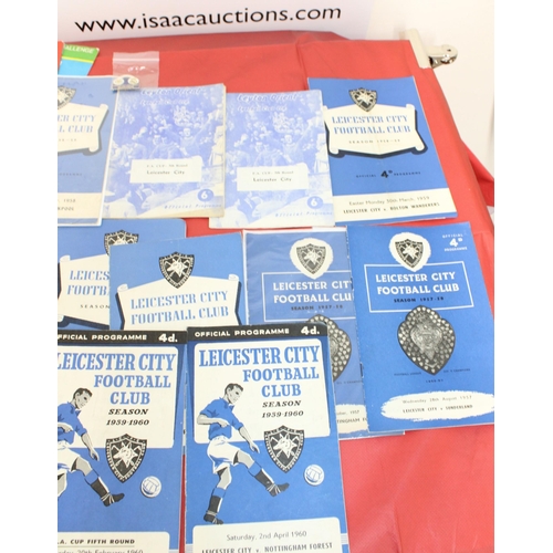 263 - Large Quantity of Football Programmes featuring Leicester City ( Home & Away)  - 1957 to Present Day... 