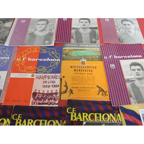 265 - Quantity of Barcelona FC Football Programmes Dated Between 1949 and 1964