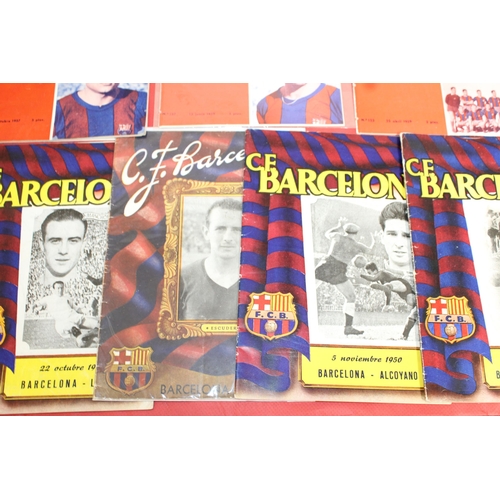 265 - Quantity of Barcelona FC Football Programmes Dated Between 1949 and 1964