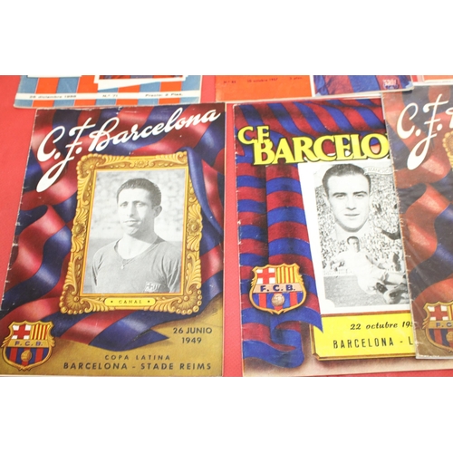 265 - Quantity of Barcelona FC Football Programmes Dated Between 1949 and 1964