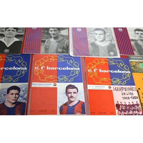 265 - Quantity of Barcelona FC Football Programmes Dated Between 1949 and 1964