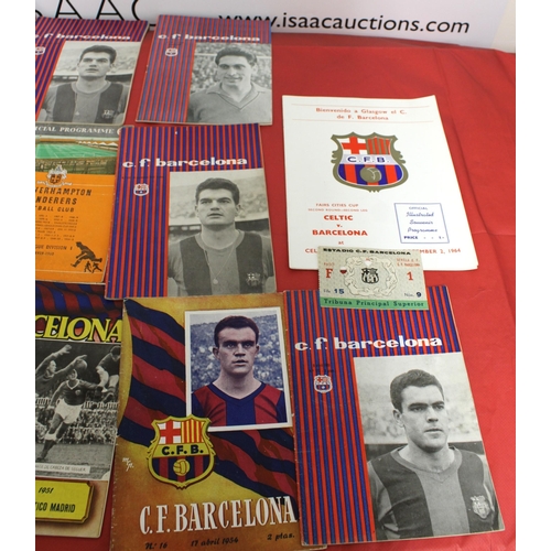 265 - Quantity of Barcelona FC Football Programmes Dated Between 1949 and 1964