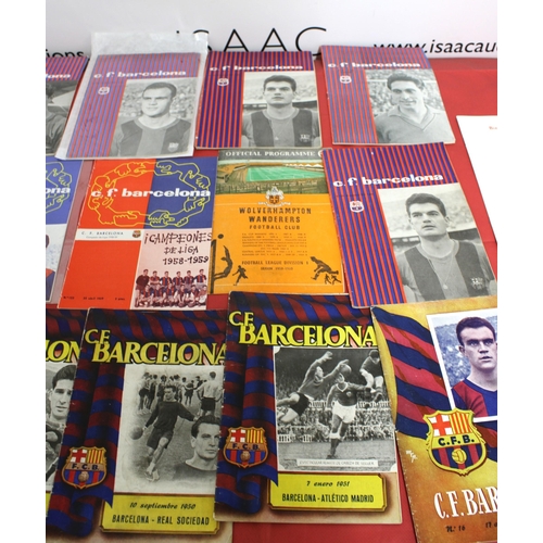 265 - Quantity of Barcelona FC Football Programmes Dated Between 1949 and 1964