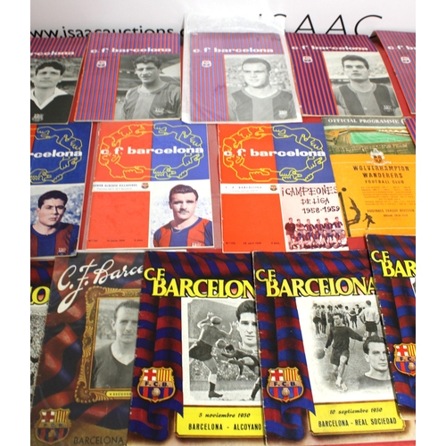 265 - Quantity of Barcelona FC Football Programmes Dated Between 1949 and 1964