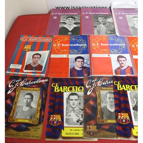 265 - Quantity of Barcelona FC Football Programmes Dated Between 1949 and 1964