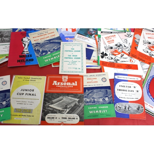 266 - Collection of Football Programmes - International Youth /Amateur  - U21 & U23 Games - 1954 to Presen... 