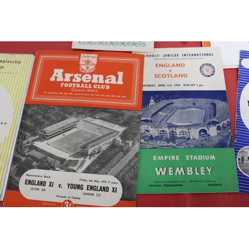 266 - Collection of Football Programmes - International Youth /Amateur  - U21 & U23 Games - 1954 to Presen... 