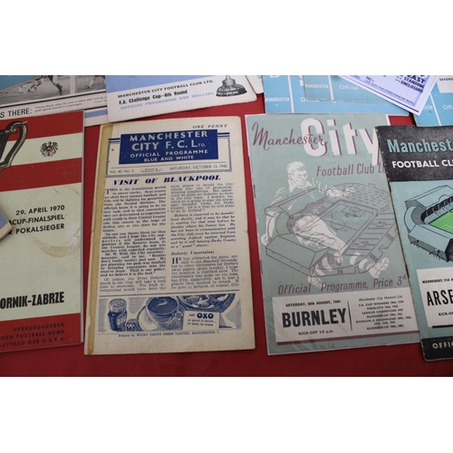 269 - Large Quantity of Football Programmes featuring Manchester City ( Home & Away)  - 1945 to Present Da... 