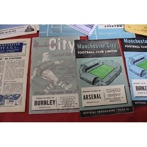 269 - Large Quantity of Football Programmes featuring Manchester City ( Home & Away)  - 1945 to Present Da... 