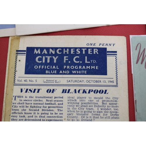 269 - Large Quantity of Football Programmes featuring Manchester City ( Home & Away)  - 1945 to Present Da... 