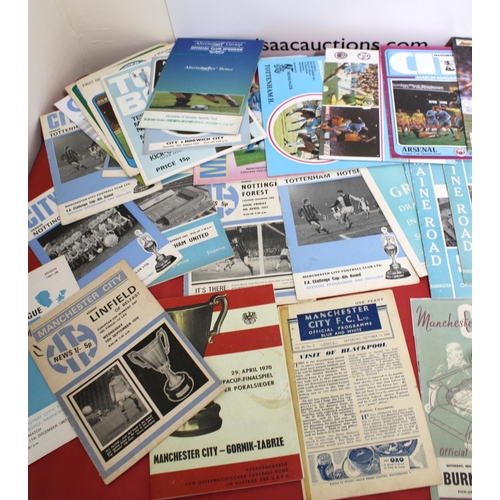 269 - Large Quantity of Football Programmes featuring Manchester City ( Home & Away)  - 1945 to Present Da... 