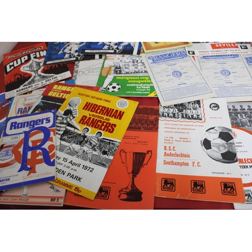 270 - Large Quantity of Football Programmes featuring Rangers FC ( Home & Away)  - 1959 to Present Day - D... 