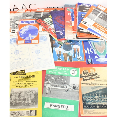 270 - Large Quantity of Football Programmes featuring Rangers FC ( Home & Away)  - 1959 to Present Day - D... 