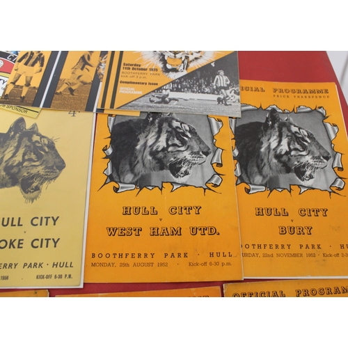 271 - Large Quantity of Football Programmes featuring Hull City ( Home & Away)  - 1949 to Present Day