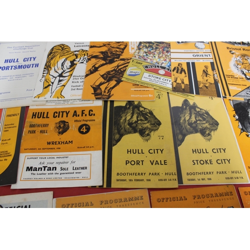 271 - Large Quantity of Football Programmes featuring Hull City ( Home & Away)  - 1949 to Present Day