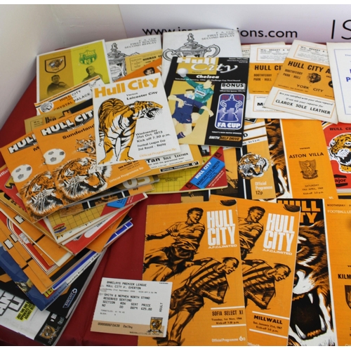 271 - Large Quantity of Football Programmes featuring Hull City ( Home & Away)  - 1949 to Present Day