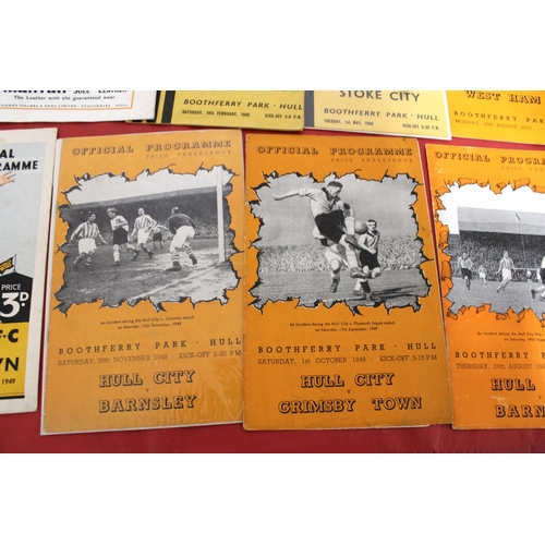 271 - Large Quantity of Football Programmes featuring Hull City ( Home & Away)  - 1949 to Present Day