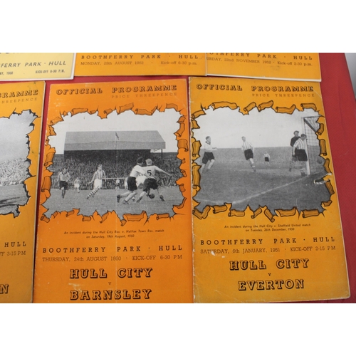 271 - Large Quantity of Football Programmes featuring Hull City ( Home & Away)  - 1949 to Present Day