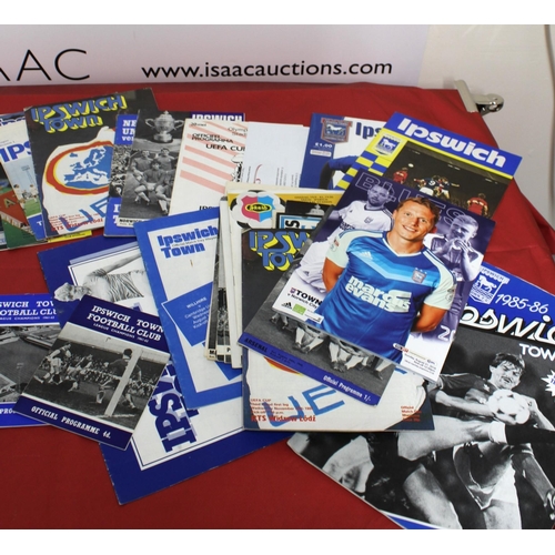 272 - Large Quantity of Football Programmes featuring Ipswich Town ( Home & Away)  - 1957 to Present Day