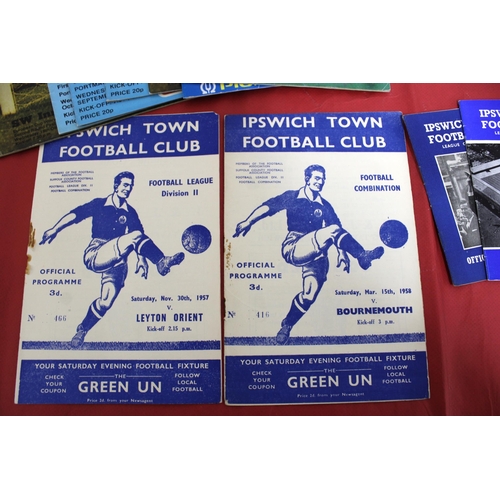 272 - Large Quantity of Football Programmes featuring Ipswich Town ( Home & Away)  - 1957 to Present Day