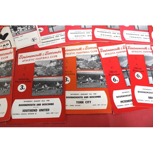 273 - Large Quantity of Football Programmes featuring AFC Bournemouth ( Home & Away)  - 1958 to Present Da... 