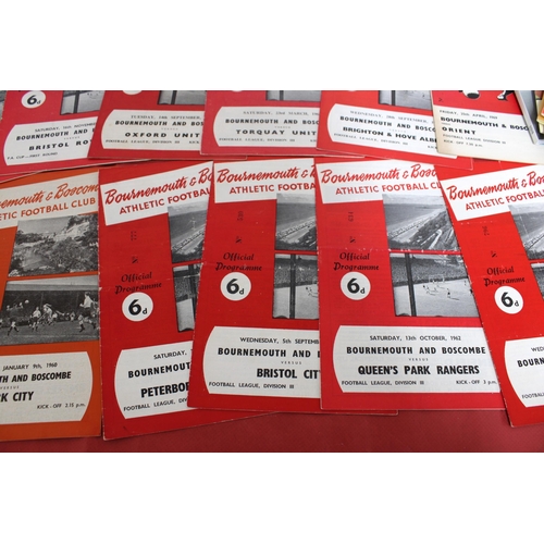 273 - Large Quantity of Football Programmes featuring AFC Bournemouth ( Home & Away)  - 1958 to Present Da... 