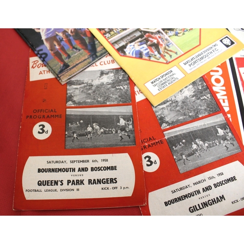 273 - Large Quantity of Football Programmes featuring AFC Bournemouth ( Home & Away)  - 1958 to Present Da... 