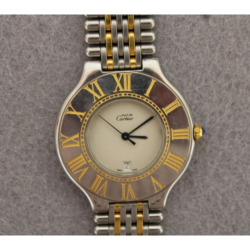 566 - Cartier 21 Must Be Cartier Watch Serial Number 901163085