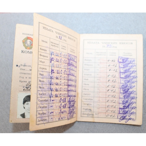 600 - Two Soviet Military ID Books