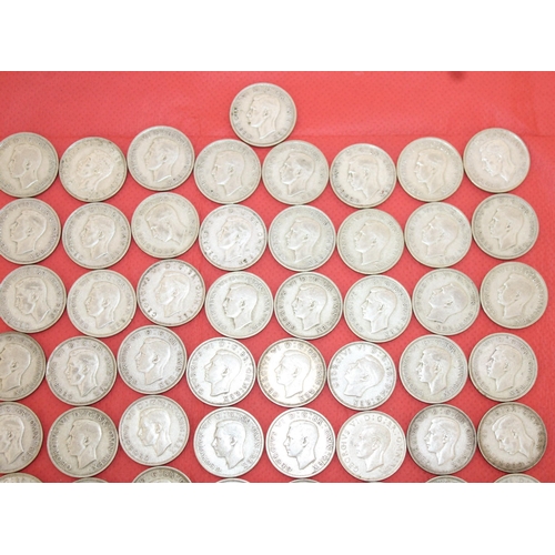 346 - Quantity Of Two Shillings Total Weight-905g - 50% Silver Content - All Coins Pre 1946