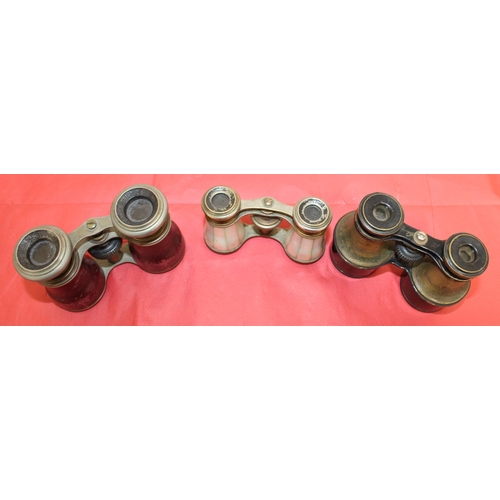 146 - Three Pairs Of Collectable Opera/Binoculars Untested